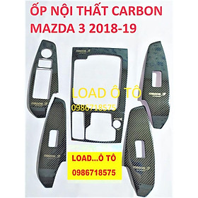 Ốp Nội Thất Xe Mazda 3 2018-2019 Mẫu Vân Carbon Cao Cấp Nhất Thị Trường