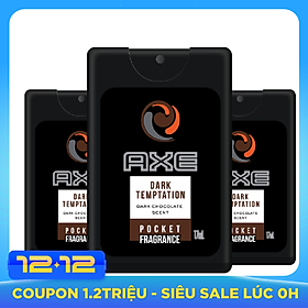 Combo 3 Nước Hoa Bỏ Túi Axe Dark Temptation (17ml/chai)