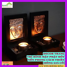 Mua DECOR TRANG TRÍ HÌNH MẶT PHẬT ĐỐT NẾN PHONG CÁCH THIỀN (ĐỒNG GIẢ CỔ)  BAHAMAR  Mang lại một không gian Thiền thanh thoát trang trí vào không gian và tạo ra một yên tĩnh 