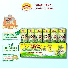 Cháo Sườn Rau Củ Minh Trung 365g Không Chất Bảo Quản - Thùng 24 Lon Cháo Sườn 24
