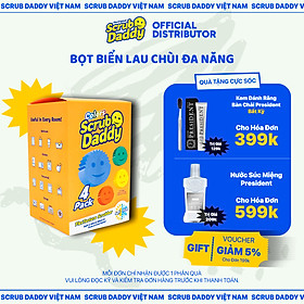 Mua Miếng rửa chén bọt biển Scrub Daddy nguyên bản  miếng xốp lau chùi đa năng