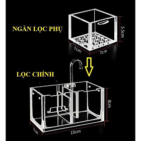 Lọc tràn mika siêu đẹp - lọc bể cá - hồ thủy sinh -phụ kiện cá cảnh