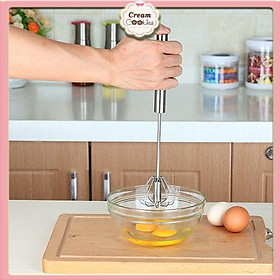 Mua Cây Đánh Trứng Inox Có Trục Xoay Tự Động Nhỏ Gọn Tiện Dụng