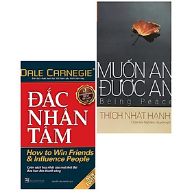 Hình ảnh Combo 2 cuốn sách kỹ năng đọc nhiều: Đắc Nhân Tâm (Khổ Lớn) + Muốn An Được An 