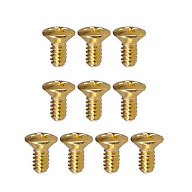 10pcs Guitar Switch Mounting Screws for ST SQ  Guitar Golden