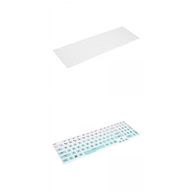 2x Keyboard Cover Thin Universal Silicone Waterproof Keyboard Protector Skin for Fa706Iu