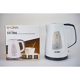 Mua   Hàng Chính Hãng   Ấm Siêu Tốc E-Dra EK1704 1 7 Lít   Nhựa Siêu Bền Chịu Nhiệt   Đế Xoay 360 Có Công Tắc Đèn Báo