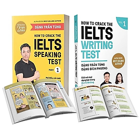 Hình ảnh Combo Sách IELTS Đặng Trần Tùng: How To Crack The IELTS Writing Test - Vol 1  + How To Crack The IELTS Speaking Test - Part 1