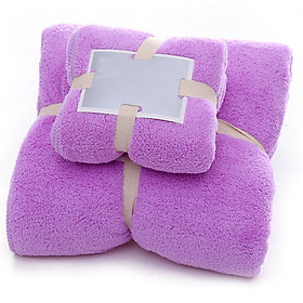Mua Combo 2 Khăn tắm dày 34 x 75 +70 x 140 cm cotton (120g + 450g) 87143