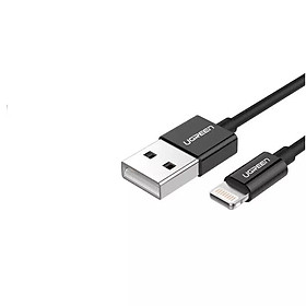 UGREEN 2M Cáp Lightning ra USB Dây dù và vỏ nhôm chống nhiễu US199-40987 - Hàng Chính Hãng