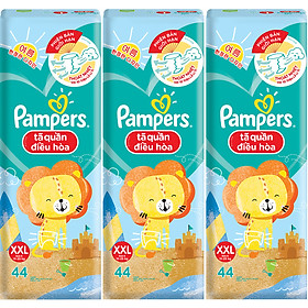 Combo 3 tã Quần Pampers Điều Hoà Gói Lớn XXL44 (15-25kg)