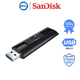 USB 3.2 SanDisk Extreme Pro CZ880, USB 3.2 Gen 1 Solid State Flash Drive - Hàng Chính Hãng 