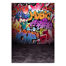 Phông Nền Chụp Ảnh Hình Graffiti Andoer (1.5 x 2.1m/5 x 7ft)