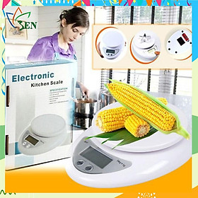 Mua Cân tiểu li điện tử nhà bếp kỹ thuật số cao cấp (5kg - tặng kèm pin)