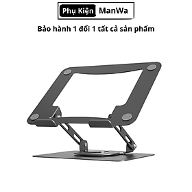 Giá đỡ laptop, máy tính T16 bằng nhôm có thể điều chỉnh được độ cao, xoay 360 độ tiện lợi - Hàng chính hãng