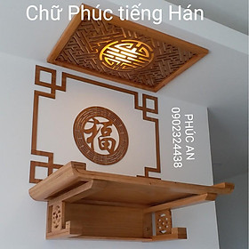 Ốp tròn bàn thờ treo tường, tủ thờ gia tiên, án gian trang trí không gian thờ cúng