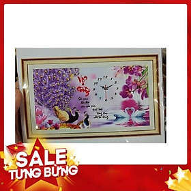 Mua Tranh thêu chữ thập vợ chồng 65x38cm