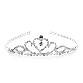 Vương miện công chúa đính đá lấp lánh cho bé gái phối đầm dự tiệc siêu lung linh – P137