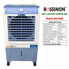 Mua Quạt làm mát không khí  quạt điều hòa  quạt hơi nước Bossinon BS-3500 - Hàng Chính Hãng