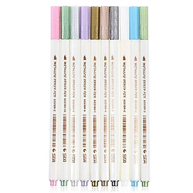 Bộ 10 cây bút vẽ trang trí mực nhũ kim loại STA 10 màu vẽ được lên tất cả các vật liệu