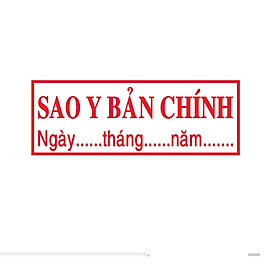 Mộc Dấu SAO Y BÁN CHÍNH HIỆU SHINY , Và Con Dấu SAO Y BẢN CHÍNH kèm ngày tháng năm hiệu SHINY