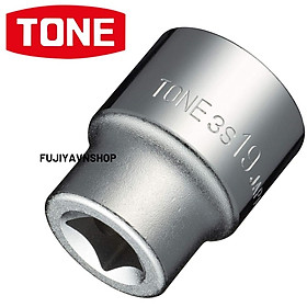 Đầu tuýp 6 cạnh ngắn Tone HP3S-19 ra đầu lục giác 19mm