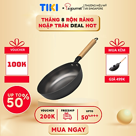 Chảo Gang Lòng Sâu La Gourmet Nitrigan NTGW347695 (24cm)