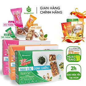 Combo 3 hộp thanh gạo lứt ngũ cốc Top Energy Bar 3 vị hộp 136g 8