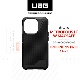 Ốp Lưng Chống Sốc UAG Metropolis LT Hỗ Trợ Sạc Magsafe Cho iPhone 15 Pro [6.1 INCH] Hàng chính hãng