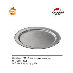 Bộ cốc, đĩa, dụng cụ ăn dã ngoại bằng thép Naturehike NH21SJ001 [Hàng chính hãng