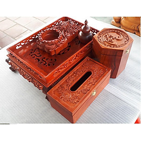 Mua Bộ 5 Món Khay Trà Gỗ Hương