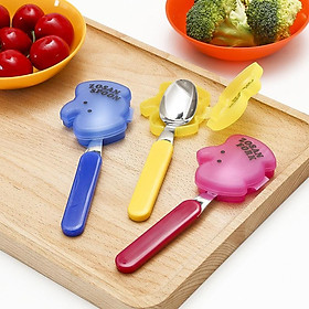 Mua THÌA (MUỖNG) ĂN DẶM HÌNH THÚ CHO BÉ kèm hộp đựng  thìa chất liệu inox  chịu nhiệt tốt