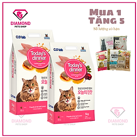 (5kg) Today's Dinner - Thức ăn hạt cho Mèo Mọi Lứa Tuổi nhập khẩu Hàn Quốc