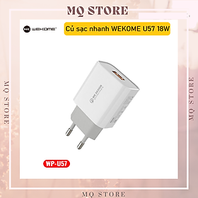 Mua Củ sạc nhanh 18W WEKOME WP-U57 QC 3.0 tối đa 18W ( hàng chính hãng)