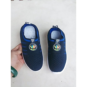 giày lười vải trẻ em hình chiếc lá siêu xinh