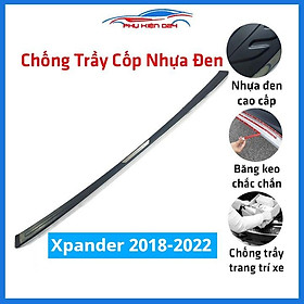 Ốp chống trầy cốp ngoài nhựa đen Xpander 2018-2019-2020-2021-2022 dán cốp sau chống xước trang trí xe