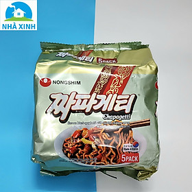 COMBO 5 GÓI MÌ TRỘN TƯƠNG ĐEN CHAPAGHETTI 140g