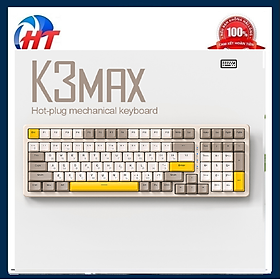 Bàn phím cơ có dây K3MAX sử dụng RED SWITCH có hotswap thay switch dễ dàng kèm 19 chế độ đèn led dành cho game thủ-HT