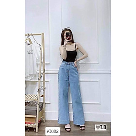 Quần Jean Nữ Ống Suông Lưng Cao Couple Tina