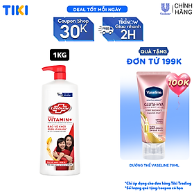 Sữa Tắm Lifebuoy Sạch Khuẩn Bảo Vệ Vượt Trội Mạnh Mẽ Chứa Ion Bạc+ Hỗ Trợ Cùng Đề Kháng Da Tự Nhiên Chai 1000G