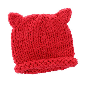 Warm Knitted Winter Baby Kids Hats,Soft Chunky Toddler Beanie Caps Girls Boys
