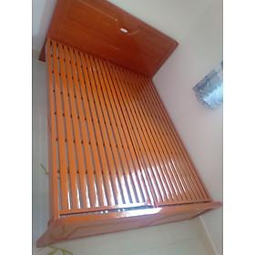 Giường sắt giả gỗ cao cấp LG102 giá tốt bền đẹp