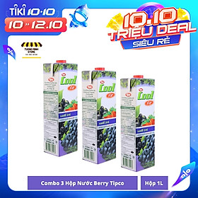 Combo 3 Hộp Nước Ép Berry 40% Tipco Và Hỗn Hợp Trái Cây Nhập Khẩu Thái Lan