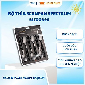 Bộ thìa inox Scanpan Spectrum 51700899, thương hiệu Đan Mạch, chất liệu cao cấp, an toàn cho sức khỏe