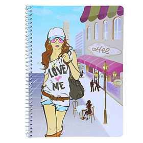 Sổ Lò Xo Devyt A4 160 Trang Đl70/92 - Cô Gái