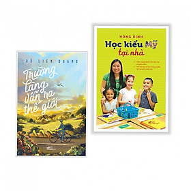 Combo 2 cuốn Trường Làng Vẫn Ra Thế Giới+Học Kiểu Mỹ Tại Nhà ( Tặng kèm bookmark thiết kế)