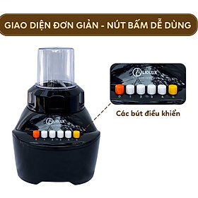 Máy xay sinh tố 2 cối Liolux LIO-703 Dung tích 1.5L, công suất 350W, khóa an toàn, 4 chế độ xay - Hàng chính hãng