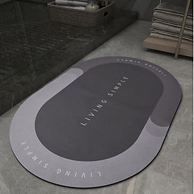 Bộ 2 thảm chân chống thấm nhà tắm công nghệ sạch siêu thấm hút 40x60cm