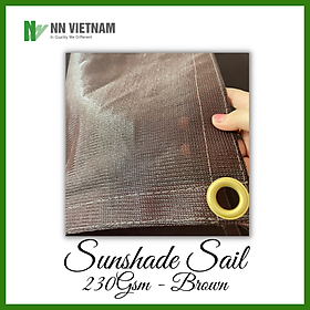 Mua LƯỚI CHE NẮNG 80% CHE SÂN VƯỜN  BAN CÔNG - 230GSM - MÀU NÂU
