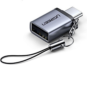 Ugreen UG50283US270TK Màu Đen Đầu chuyển đổi TYPE C sang USB 3.0 vỏ nhôm - HÀNG CHÍNH HÃNG